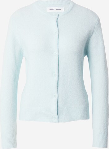 Samsøe Samsøe Knit cardigan 'NOR' in Blue: front