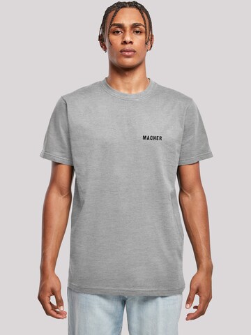 F4NT4STIC Shirt 'Macher' in Grijs: voorkant