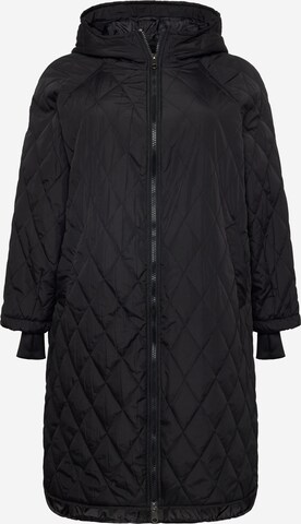 Vero Moda Curve Přechodný kabát 'HUDSON' – černá: přední strana