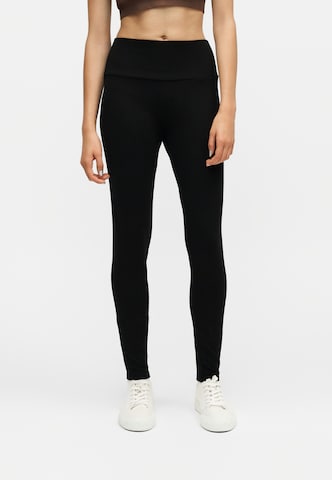 Skinny Leggings 'VMBUBBLE' Vero Moda Petite en noir : devant