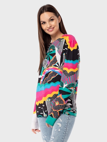 Mr. Gugu & Miss Go Sweatshirt 'Rainbow Landscape' in Mixed colors: front