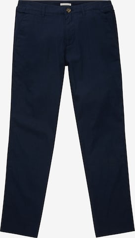 Regular Pantalon chino TOM TAILOR en bleu : devant