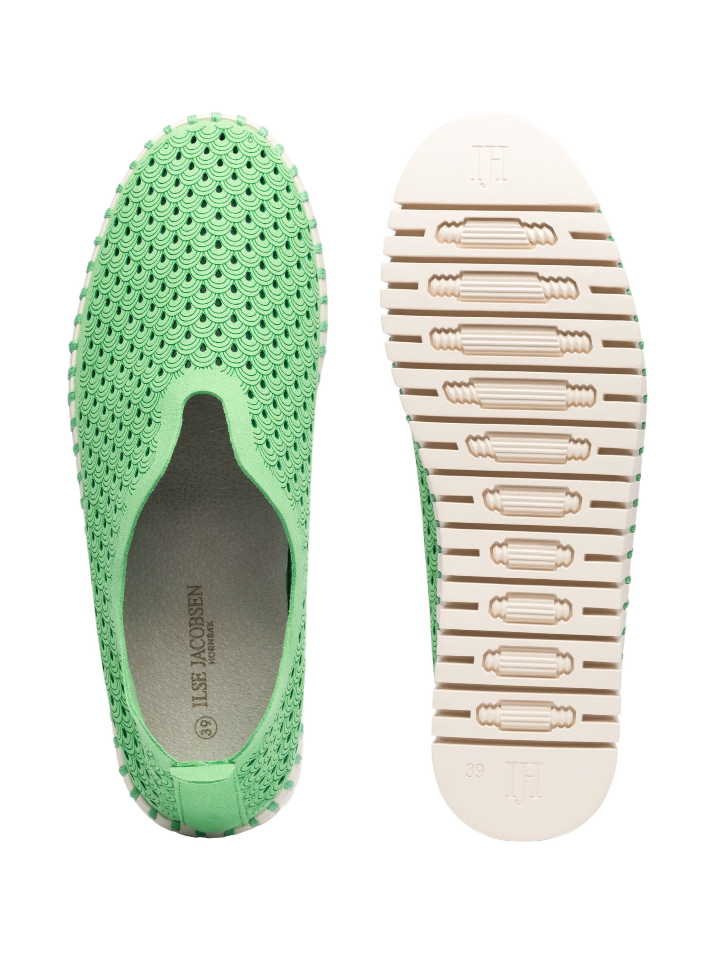 ILSE JACOBSEN Slip-Ons 'TULIP' in Green