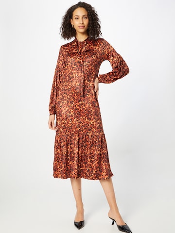 Warehouse Dress 'TORTOISE SHELL' in Brown: front
