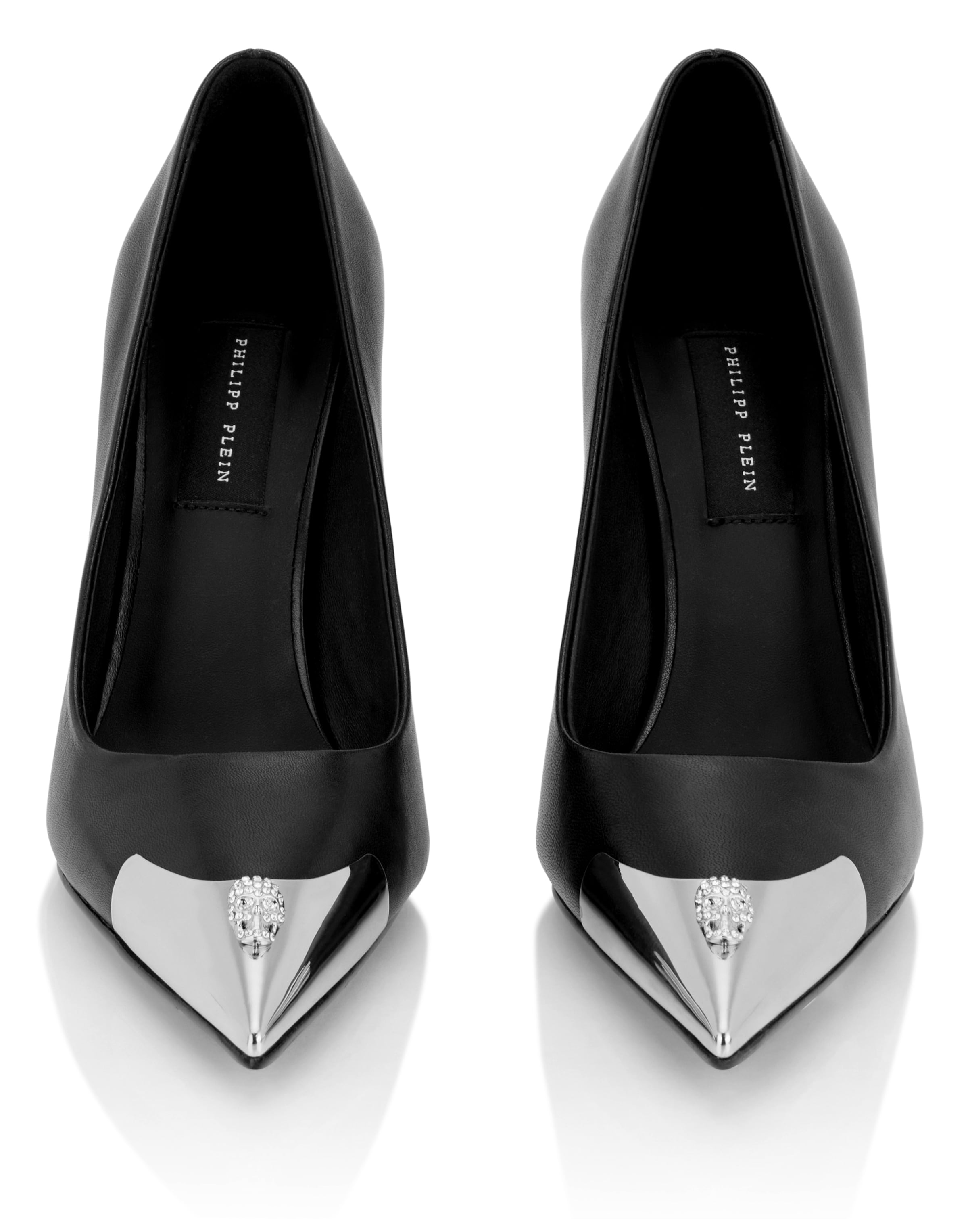 Philipp Plein - Sapatos com cunha frontal em preto