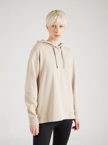 ADIDAS TERREX Athletic Sweatshirt in Beige: front