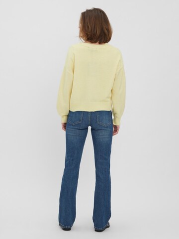 VERO MODA Knit Cardigan 'Doffy' in Yellow