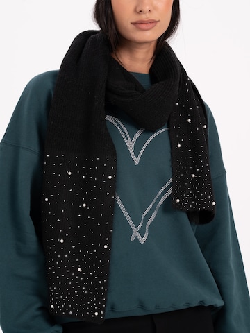 Écharpe 'Knitted scarf with glitter' MYLAVIE by Sarah Harrison en noir