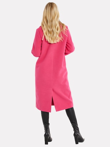 Threadbare Between-seasons coat 'Marley' in Pink