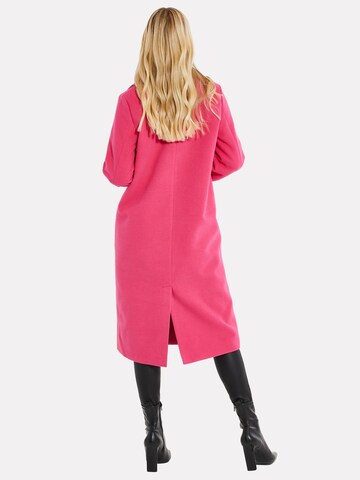 Threadbare Between-seasons coat 'Marley' in Pink