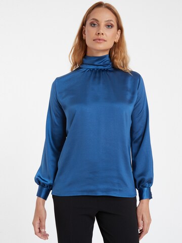 Ana Alcazar Bluse 'Siboni' in Blau: Vorderseite