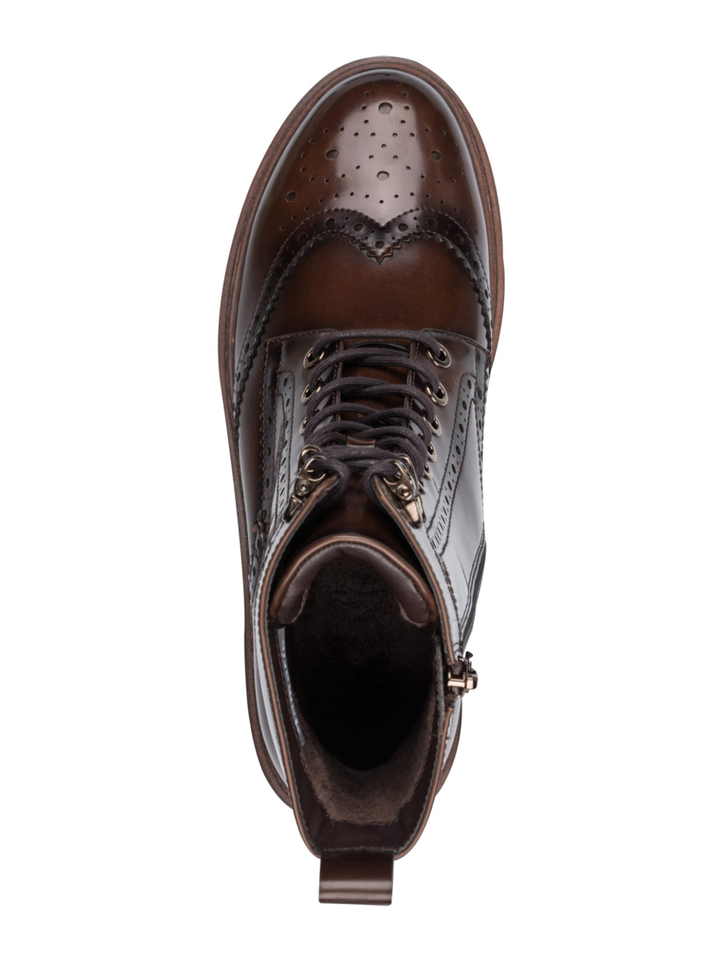 Tamaris Schnürstiefelette in Braun