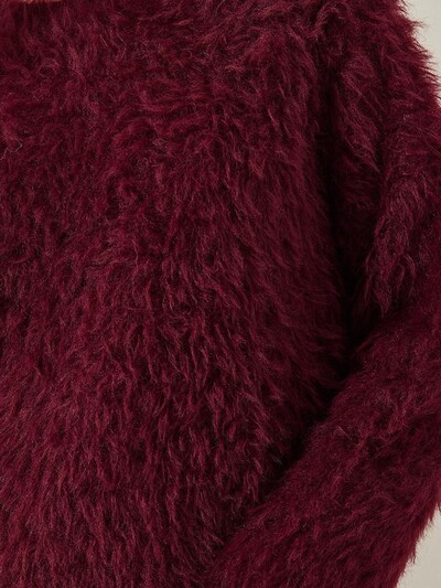 Bianco Lucci Oversized Sweater in Burgundy, Item view