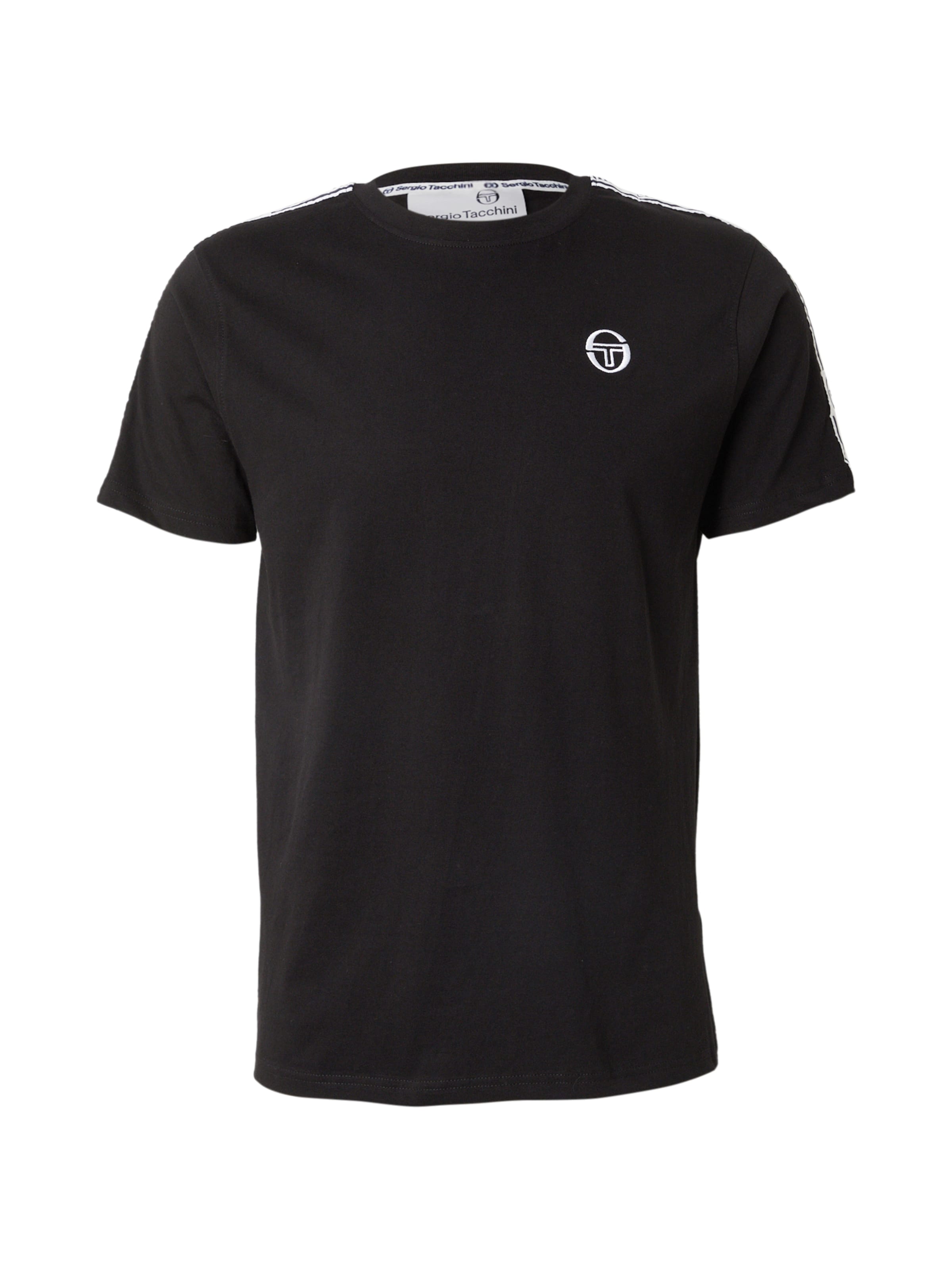 Tricou 'GRECO' de la Sergio Tacchini pe negru: față