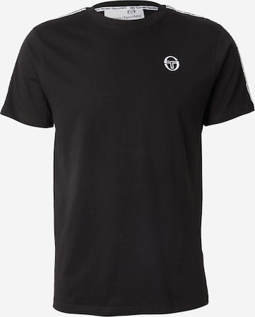 Tricou 'GRECO' de la Sergio Tacchini pe negru: față