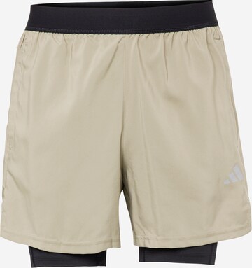 Regular Pantalon de sport ADIDAS PERFORMANCE en beige : devant