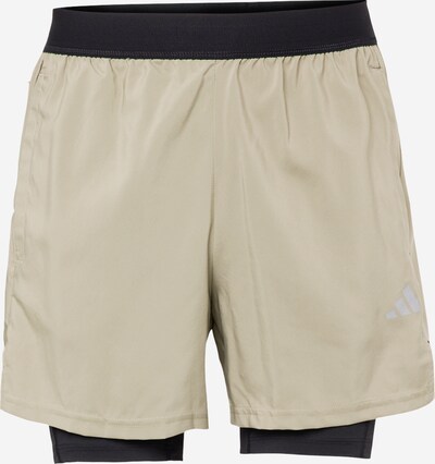 ADIDAS PERFORMANCE Sportsbukser i beige / sort / hvid, Produktvisning