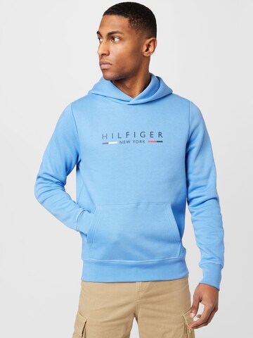 Sweat-shirt TOMMY HILFIGER en bleu : devant