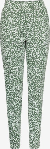 Coupe slim Pantalon ICHI en vert : devant