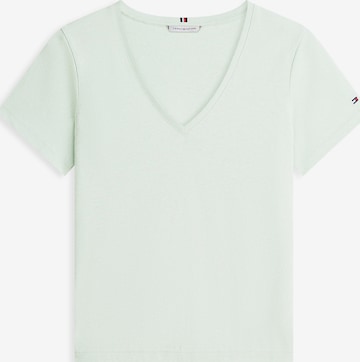 T-shirt TOMMY HILFIGER en vert : devant