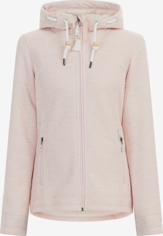 Schmuddelwedda Fleece jas in Roze: voorkant