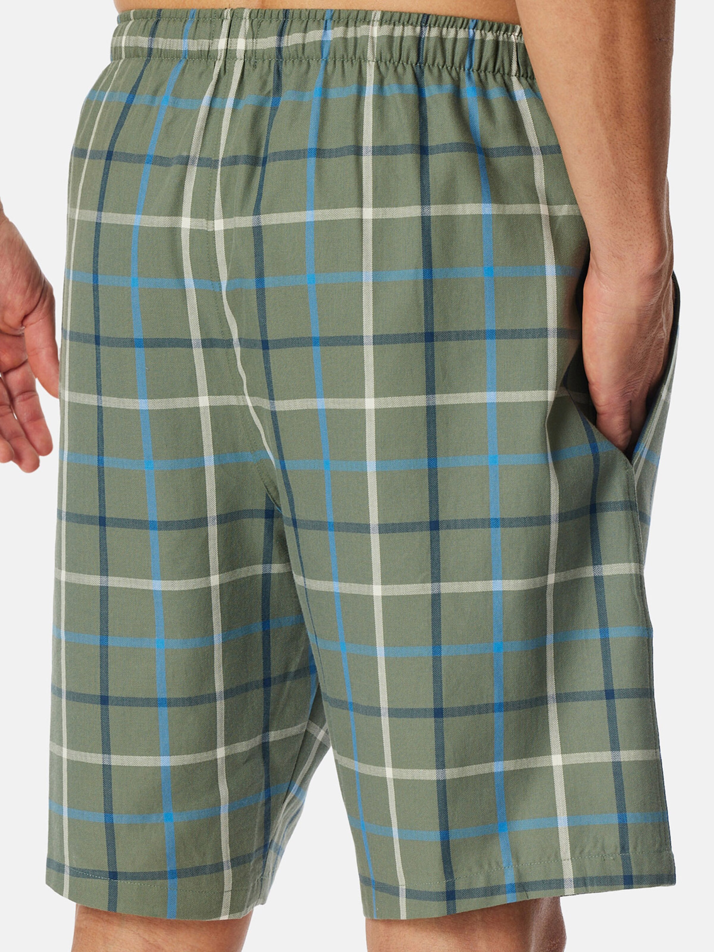 Pantalon de pyjama ' Bermuda - Mix + Relax ' SCHIESSER en vert
