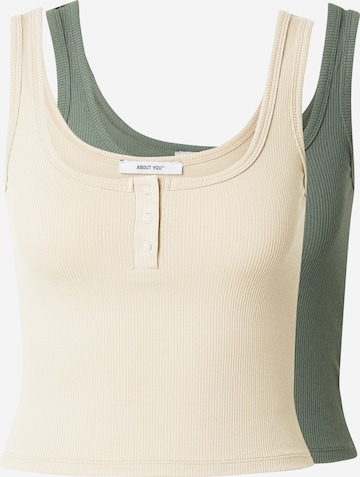 Top 'Dotta' di ABOUT YOU in beige: frontale