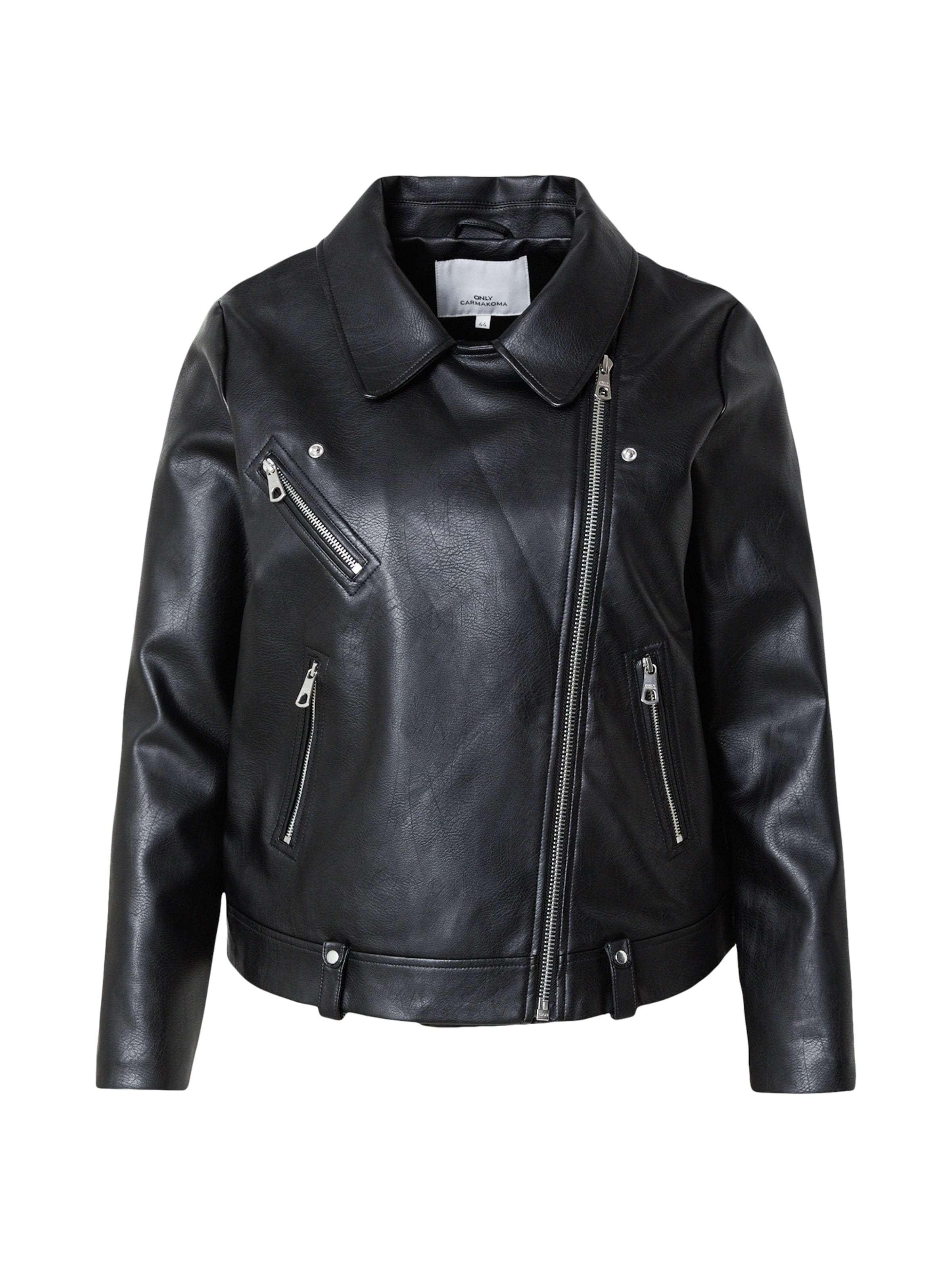 ONLY Carmakoma Prehodna jakna 'CARVera' | črna barva: sprednja stran