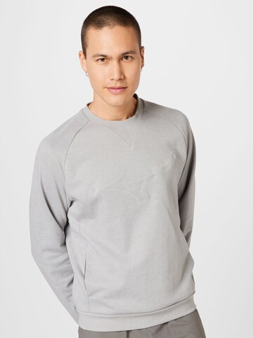MIZUNO Athletic Sweatshirt in Grey: front