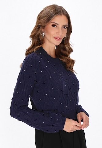 faina Pullover 'Fashion Look' in Blau: Vorderseite