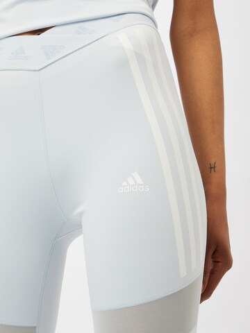 ADIDAS SPORTSWEAR Skinny Sporthose in Blau