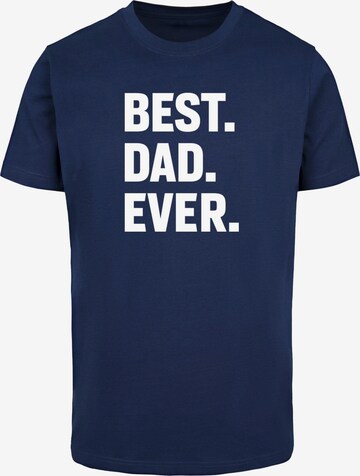 T-Shirt 'Fathers Day - Best Dad Ever' Merchcode en bleu : devant