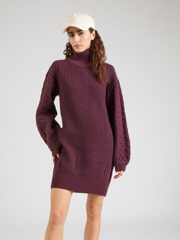 ABOUT YOU Плетена рокля 'Pia' в червено: отпред