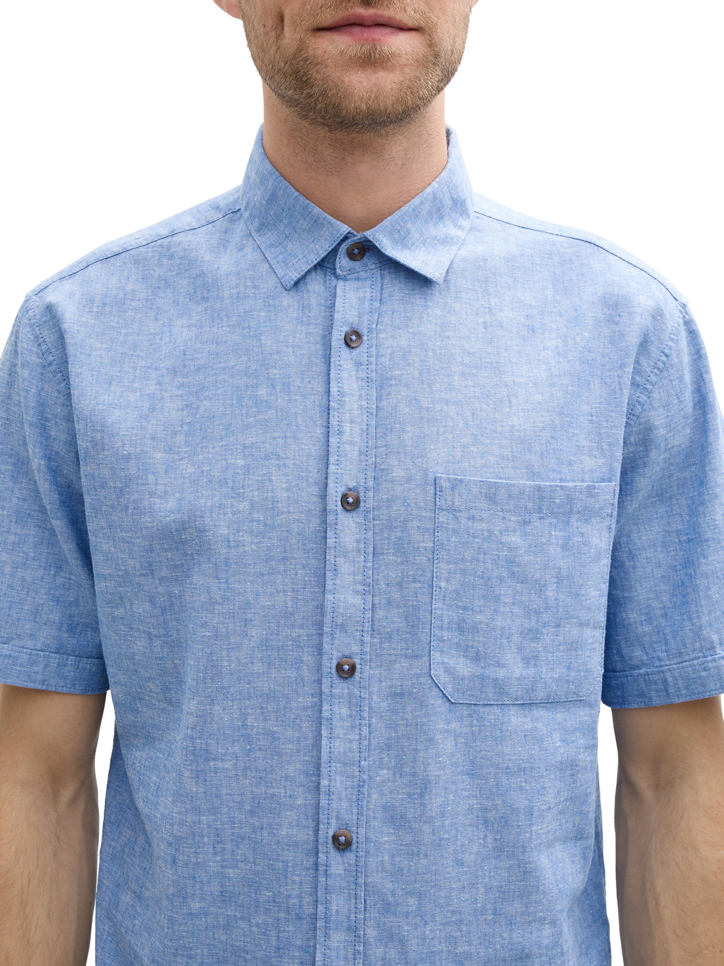 TOM TAILOR Rovný strih Košeľa - Modrá