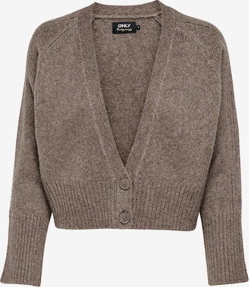 ONLY Knit Cardigan 'MACADAMIA' in Grey: front
