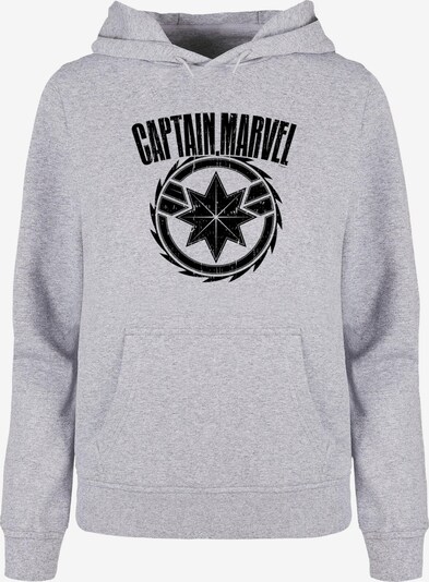 ABSOLUTE CULT Sweatshirt 'Captain Marvel - Blade Emblem' in graumeliert / schwarz, Produktansicht