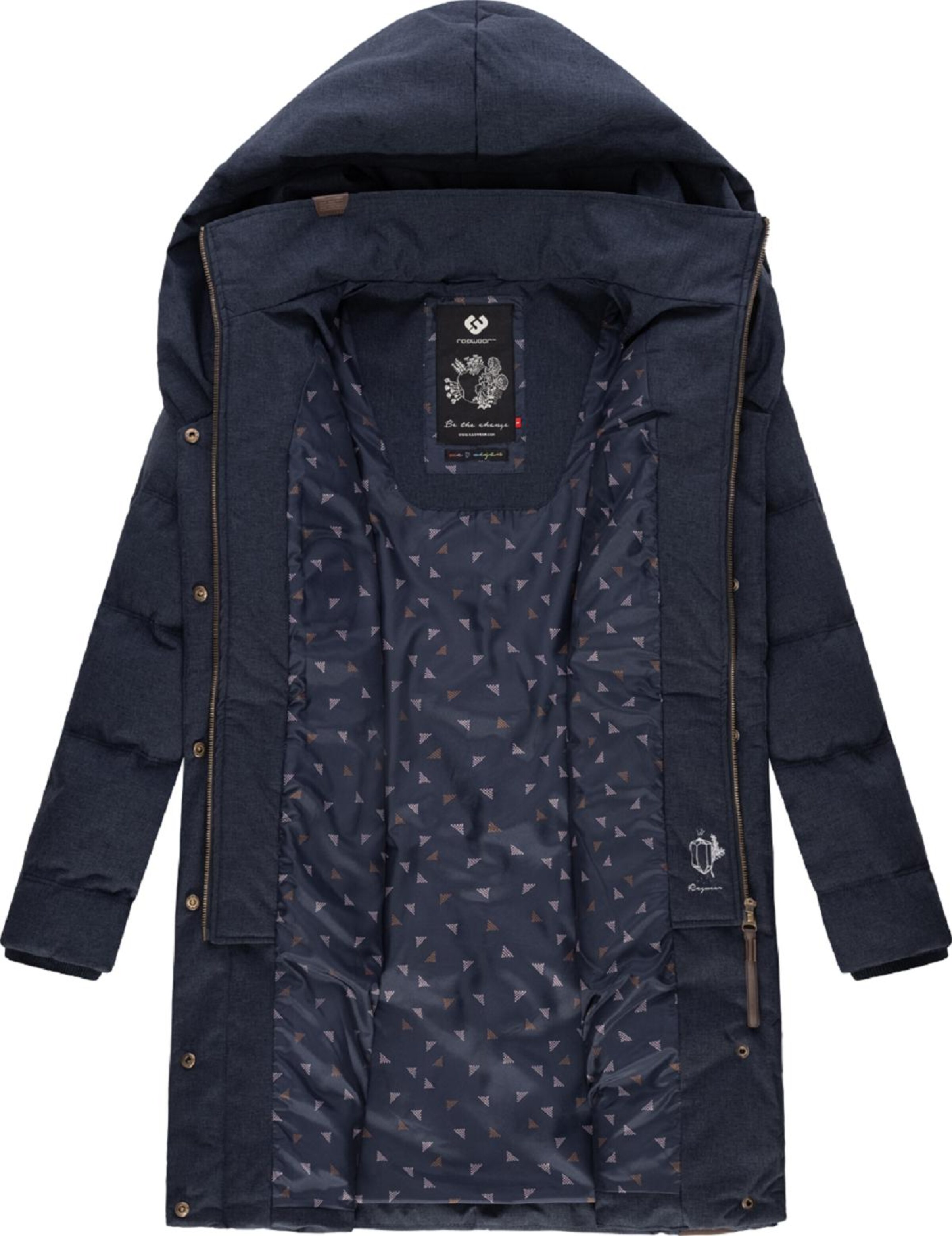 Ragwear Wintermantel 'Natalka II Intl.' in Blau