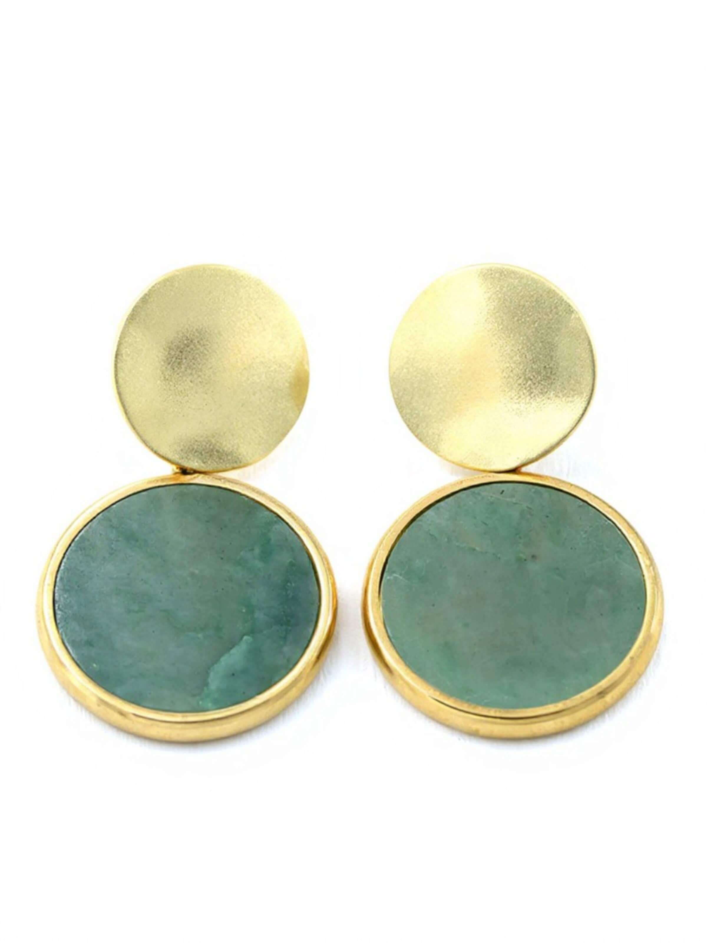 Sergio Engel Earrings in Green: front
