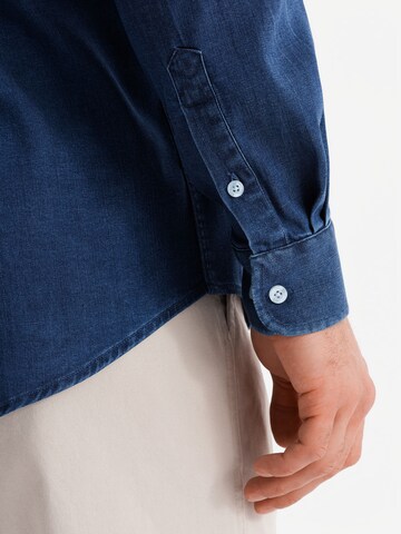 Ombre Slim fit Overhemd 'OM-SHDS-0180' in Blauw