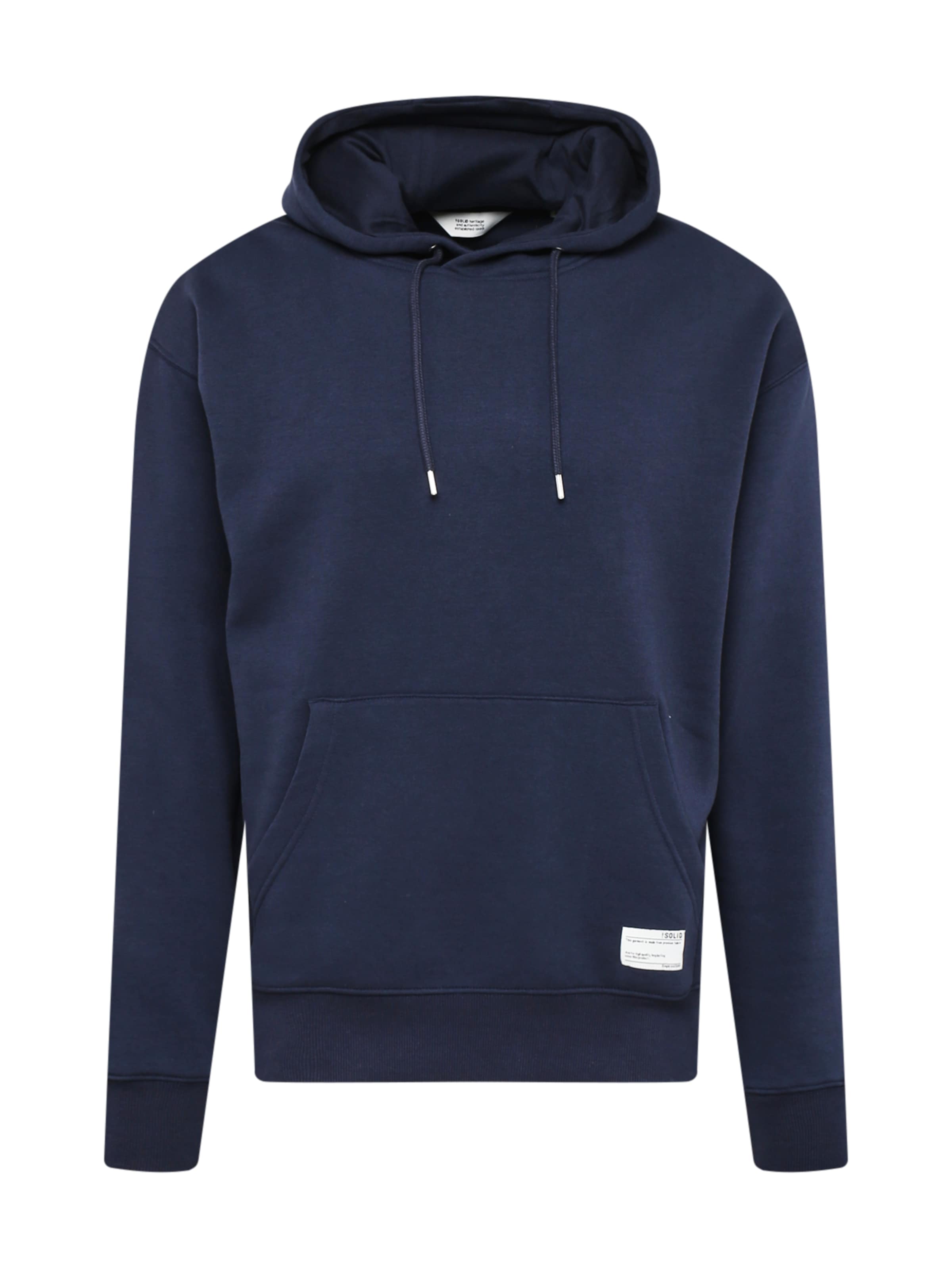 Pull-over 'Lenz' !Solid en bleu : devant