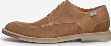 Floris van Bommel Veterschoen 'De Lexer 01' in Bruin: voorkant