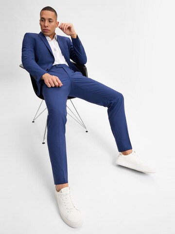 Finshley & Harding Slim fit Business-colbert 'Steven' in Blauw