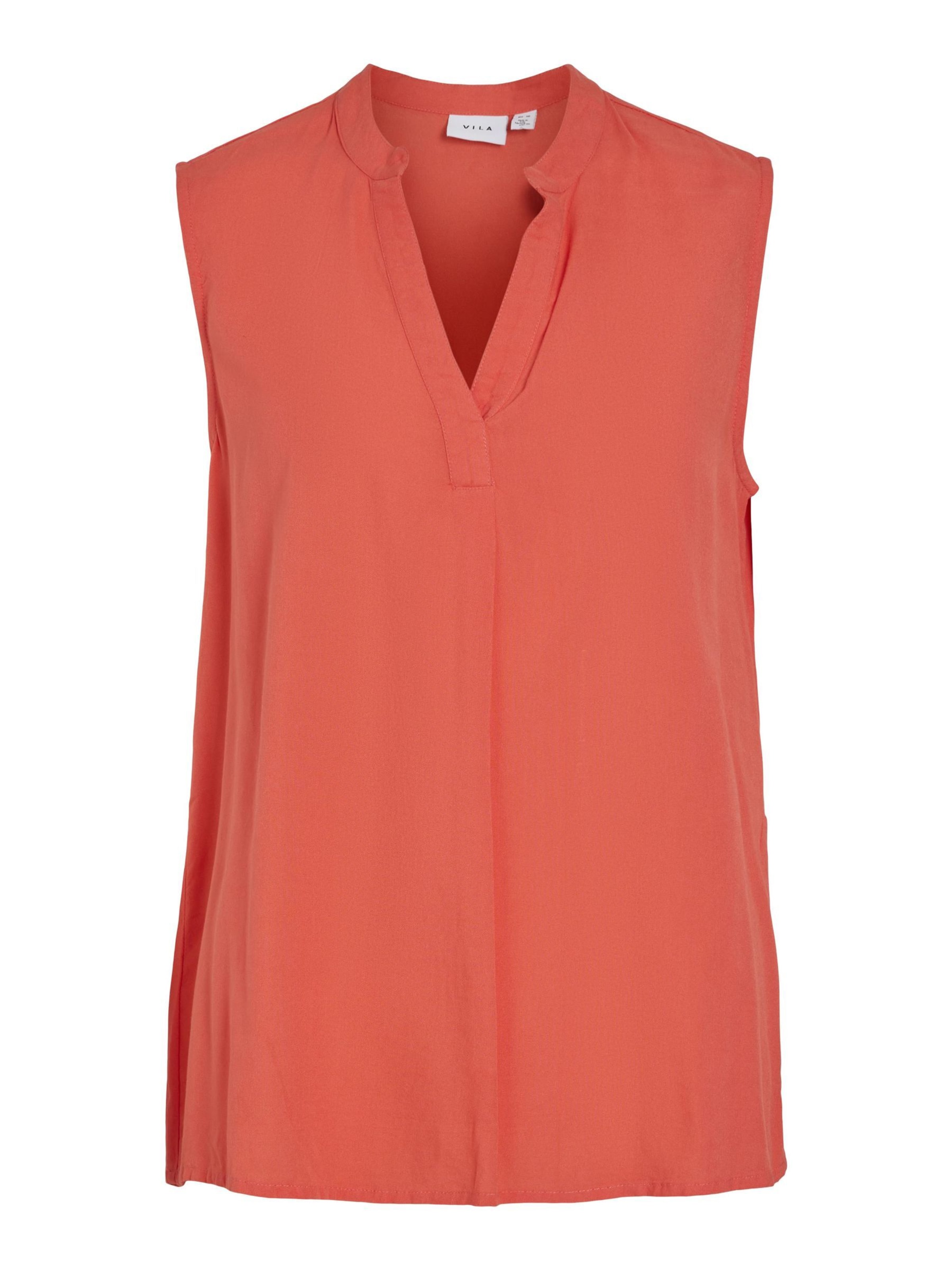 VILA - Blusa 'VIRosa' en naranja: frente