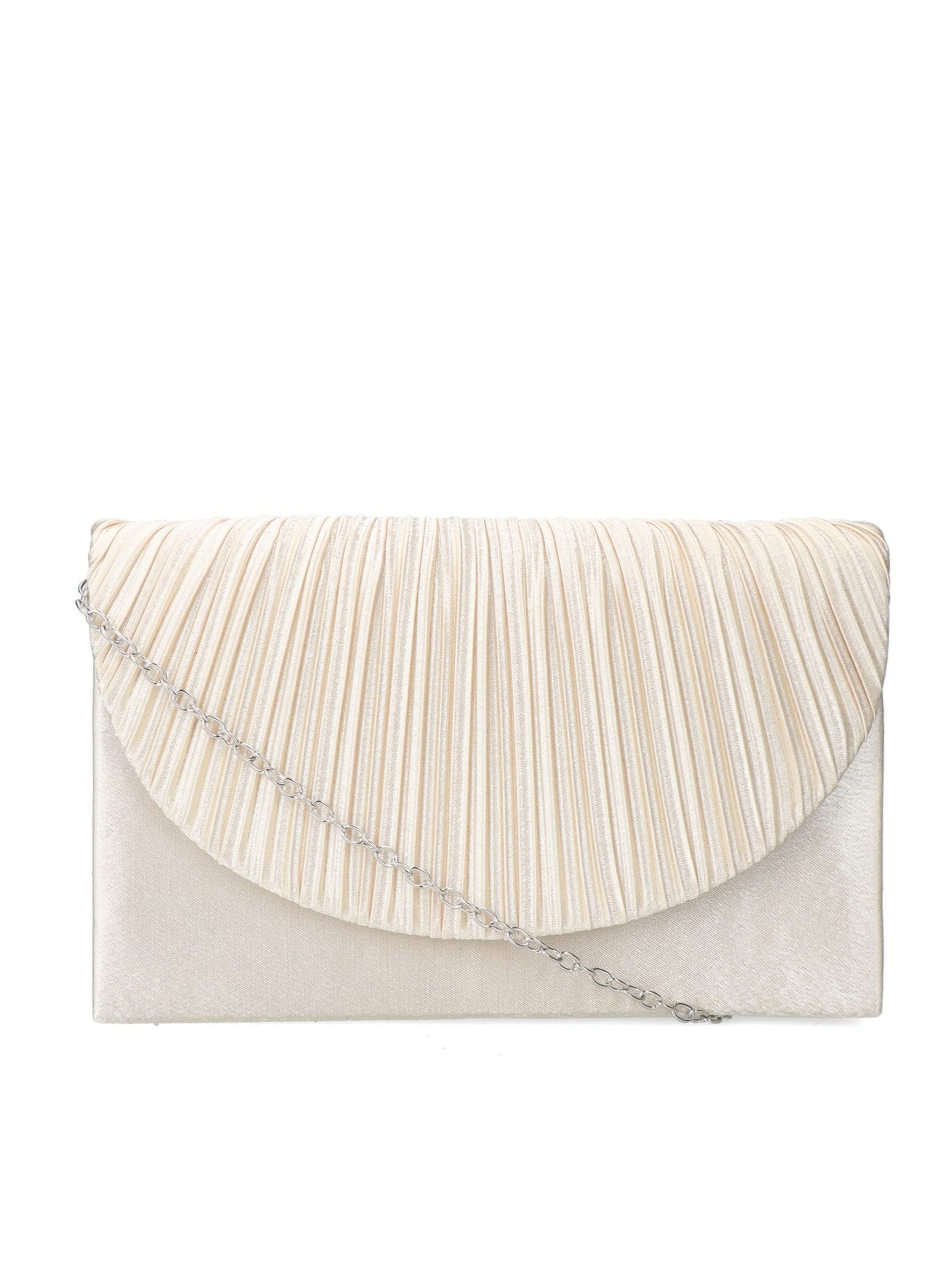 MANFIELD Clutch in Beige: front