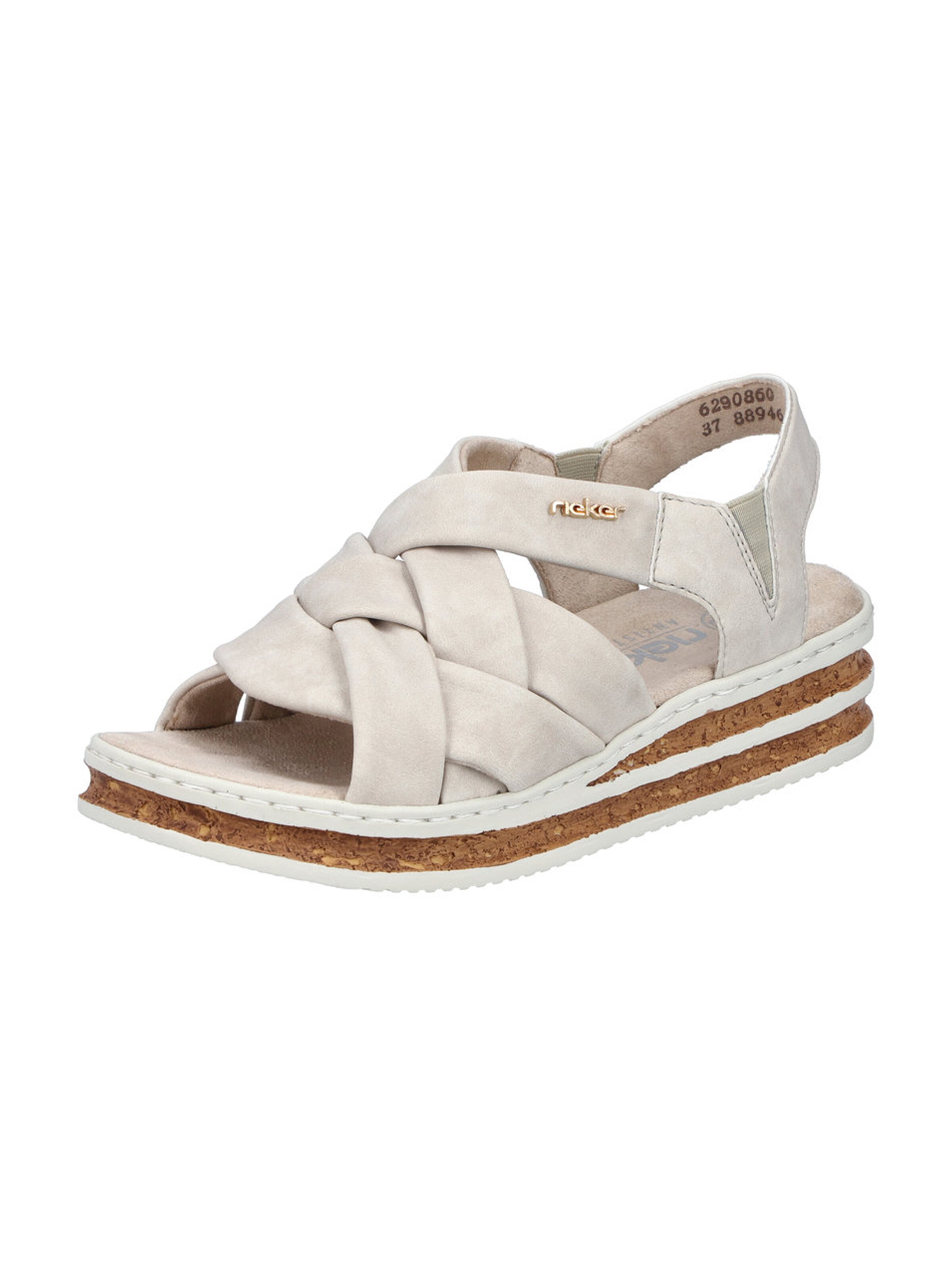 Sandalo di Rieker in beige: frontale