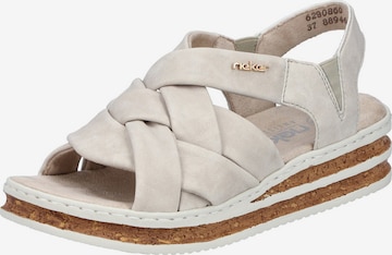 Sandales Rieker en beige : devant