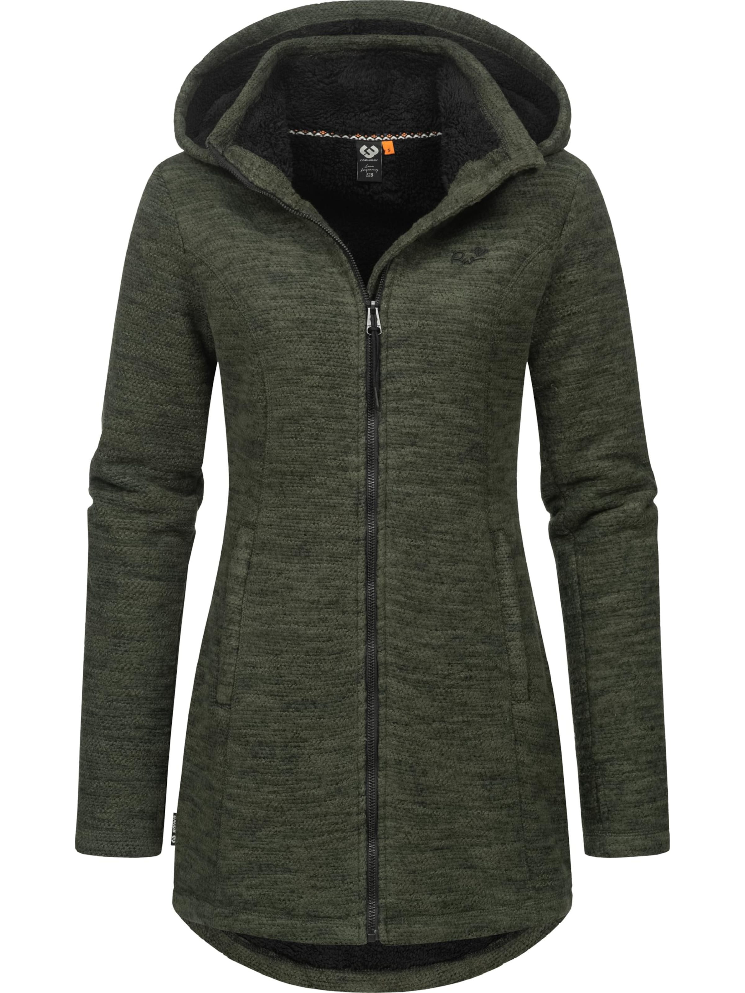 Ragwear Плетена жилетка 'Leysha' в зелено: отпред