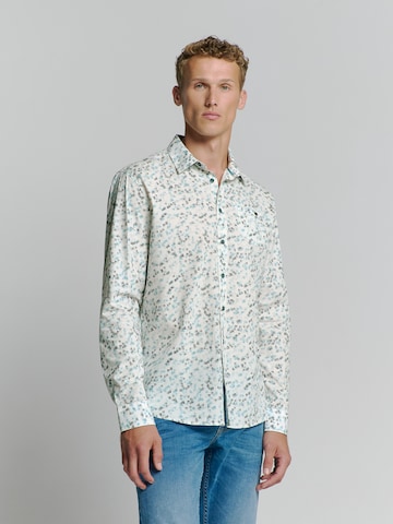 No Excess Slim Fit Hemd in Blau: Vorderseite