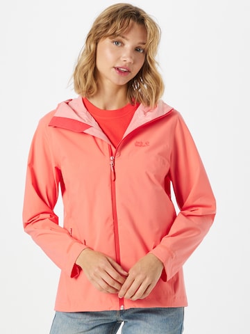 JACK WOLFSKIN Outdoorjacke 'Highest Peak' in Pink: predná strana