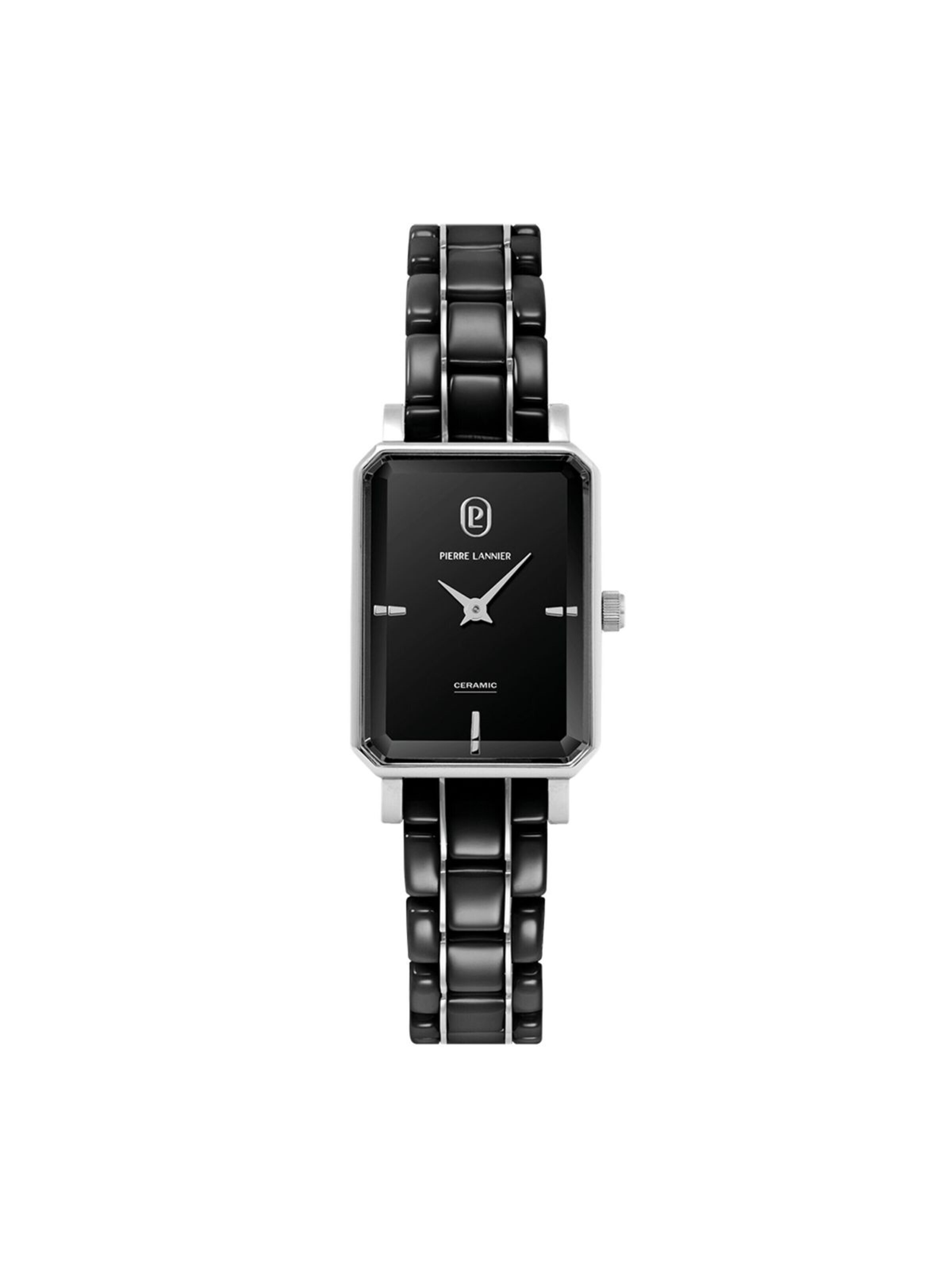 Montre à affichage analogique Pierre Lannier en noir : devant
